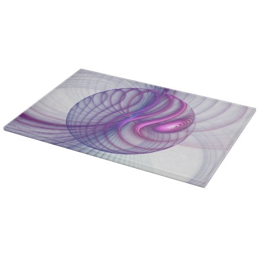 Beautiful Swing Modern Abstract Fractal Art Pink Schneidebrett (Ecke)