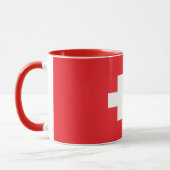 Beautiful Switzerland Flag Mug Tasse (Links)