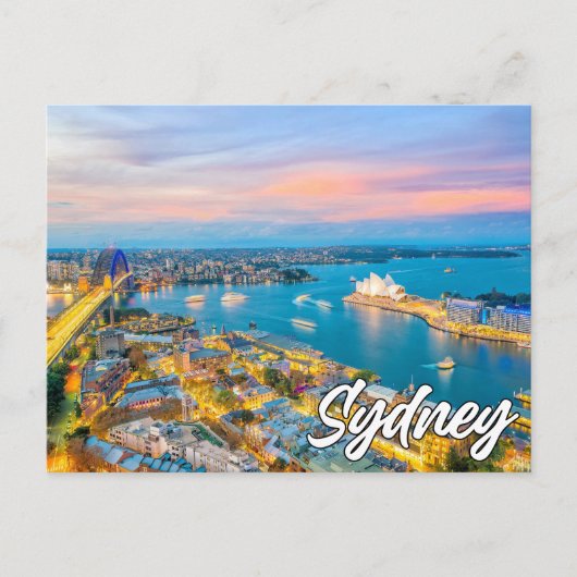 Beautiful Sydney, Australien Postkarte (Vorderseite)