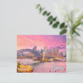 Beautiful Sydney, Australien Postkarte (Stehend Vorderseite)