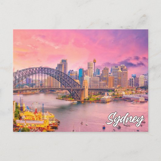 Beautiful Sydney, Australien Postkarte (Vorderseite)
