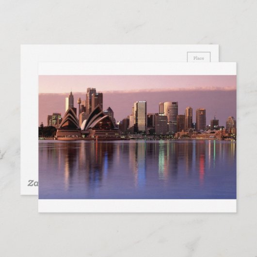 Beautiful Sydney Skyline Postkarte (Vorne/Hinten)