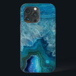 Beautiful Teal Blue Agate Stone OtterBox iPhone Ca Case-Mate iPhone Hülle<br><div class="desc">A beautiful teal blue agate stone pattern.</div>