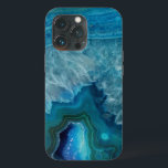 Beautiful Teal Blue Agate Stone OtterBox iPhone Ca Case-Mate iPhone Hülle<br><div class="desc">A beautiful teal blue agate stone pattern.</div>