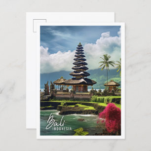 Beautiful Temple Bali Indonesien Postkarte