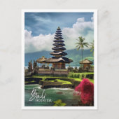Beautiful Temple Bali Indonesien Postkarte (Vorderseite)