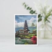 Beautiful Temple Bali Indonesien Postkarte (Stehend Vorderseite)