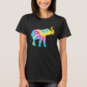 Beautiful Tie Dye Elephant T-Shirt (Vorderseite)