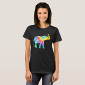 Beautiful Tie Dye Elephant T-Shirt (Vorne ganz)