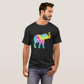 Beautiful Tie Dye Elephant T-Shirt (Vorne ganz)