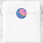 Beautiful Tie Dye Stickers-Retro Runder Aufkleber (Tasche)