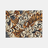 Beautiful Tiger Fleecedecke (Vorderseite (Horizontal))