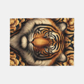 Beautiful Tiger Fleecedecke (Vorderseite (Horizontal))