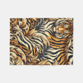 Beautiful Tiger Fleecedecke (Vorderseite (Horizontal))