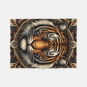 Beautiful Tiger Fleecedecke (Vorderseite (Horizontal))