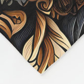 Beautiful Tiger Fleecedecke (Ecke)