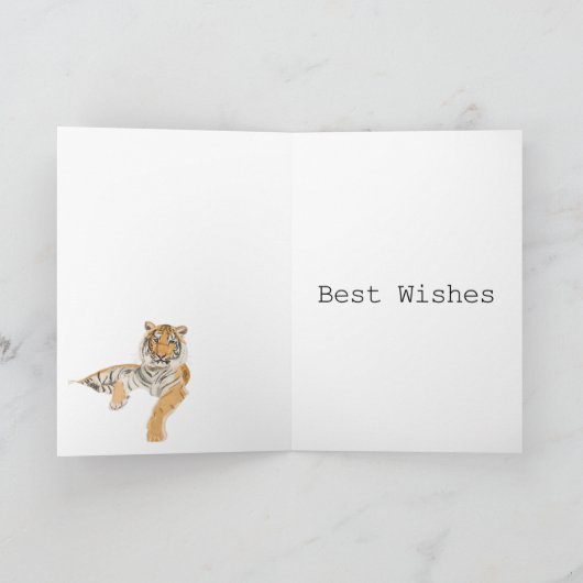 Beautiful Tiger Karte (Innenseite)