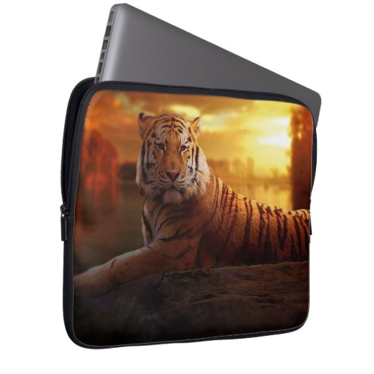 Beautiful Tiger Laptopschutzhülle (Vorne Rechts)