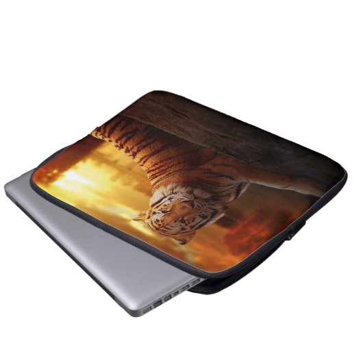 Beautiful Tiger Laptopschutzhülle (Vorne Knopf)