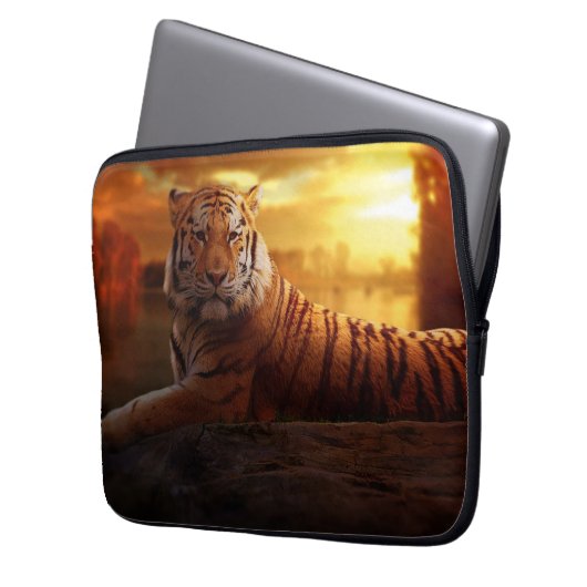 Beautiful Tiger Laptopschutzhülle (Vorderseite Links)