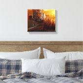 Beautiful Tiger Leinwanddruck (Insitu (Schlafzimmer))