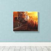 Beautiful Tiger Leinwanddruck (Insitu (Holzboden))