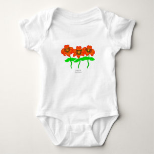 Beautiful Tiger Lilies Baby Jersey Bodysuit Strampler