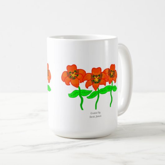 Beautiful Tiger Lilies Coffee Tasse (VorderseiteRechts)