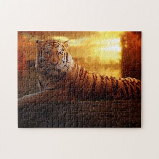 Beautiful Tiger Puzzle (Horizontal)