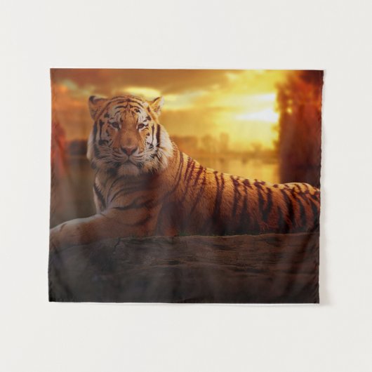 Beautiful Tiger Wandteppich (Vorderseite (Horizontal))