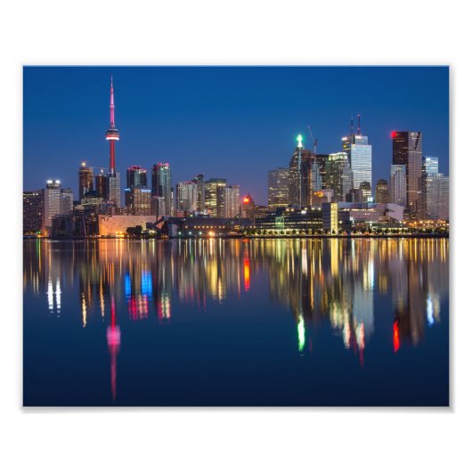 Beautiful Toronto Canada Abend Skyline Fotodruck (Vorne)
