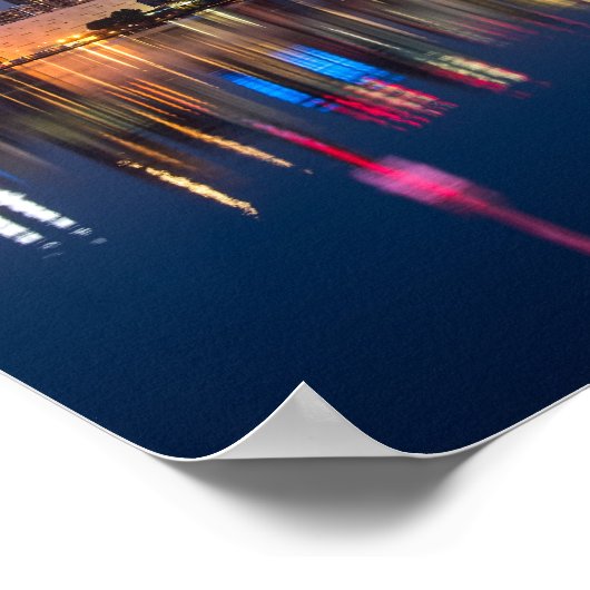 Beautiful Toronto Canada Abend Skyline Poster (Ecke)