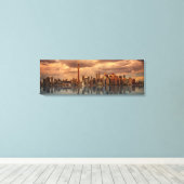 Beautiful Toronto, Ontario, Kanada im Wasser Leinwanddruck (Insitu (Holzboden))