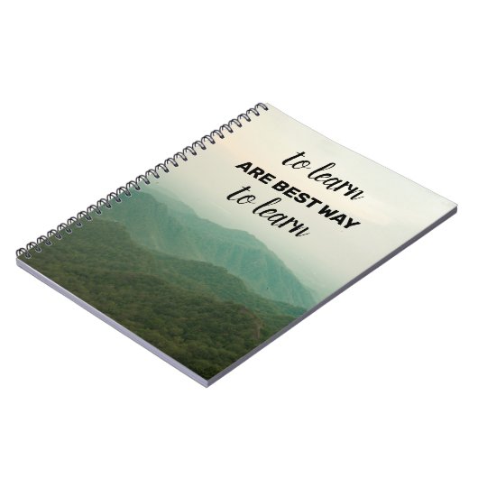 Beautiful Travel Zitates Spiral Foto Notebook Notizblock (Linke Seite)