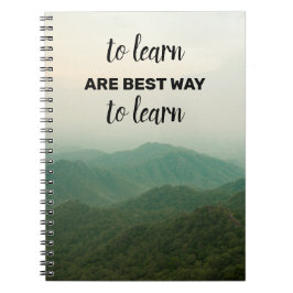 Beautiful Travel Zitates Spiral Foto Notebook Notizblock