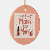 Beautiful tree bauble for any manicure Lover Keramik Ornament (Rechts)