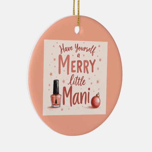  Beautiful tree bauble for any manicure Lover Keramik Ornament (Rechts)