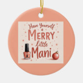  Beautiful tree bauble for any manicure Lover Keramik Ornament (Vorne)