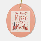 Beautiful tree bauble for any manicure Lover Keramik Ornament (Links)