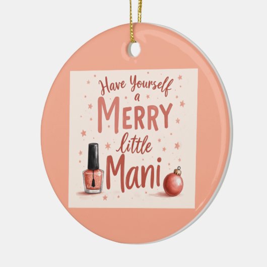 Beautiful tree bauble for any manicure Lover Keramik Ornament (Links)