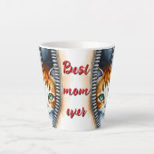 Beautiful Trendly Niedlich Watercolor Cat Collecti Milchtasse (Vorderseite)