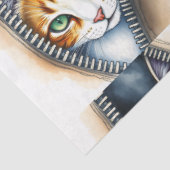 Beautiful Trendly Niedlich Watercolor Cat Collecti Seidenpapier (Ausschnitt)