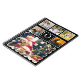 Beautiful Trendy Custom Monogram 6 Photo Collage Notizblock (Linke Seite)
