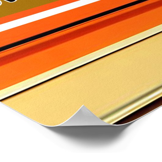 Beautiful Trendy Erntedank Herbstkollektion Poster (Ecke)