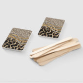 Beautiful Trendy Leopard Faux Animal Print Fächer (Non-assembled)