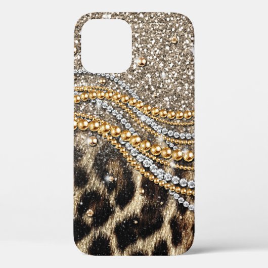 Beautiful Trendy Leopard Imitate Animal Print Case-Mate iPhone Hülle (Rückseite)