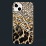 Beautiful Trendy Leopard Imitate Animal Print Case-Mate iPhone 14 Plus Hülle<br><div class="desc">Dieses Design zeichnet sich durch einen schönen und trendigen Leopardendruck mit Glitzer-Akzenten aus. Das Imitat Pelztierprint ist in den Farbtönen Gelb, Weiß, Grau, Braun, Schwarz und Creme erhältlich. Das Bild ist modern und modern, mit stilvollen und künstlerischen Elementen, die sicher gefallen werden. Es ist perfekt für diejenigen, die Liebe von...</div>