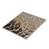 Beautiful Trendy Leopard Imitate Animal Print Fliese (Seite)
