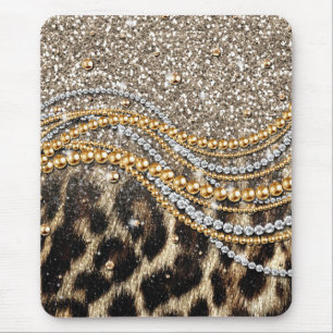 Beautiful Trendy Leopard Imitate Animal Print Mousepad