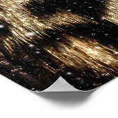 Beautiful Trendy Leopard Imitate Animal Print Poster (Ecke)